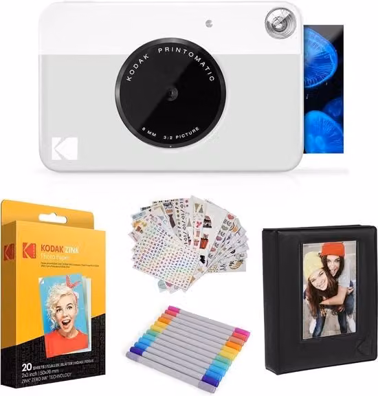 Stampante Fotografica Portatile Kodak Kit di Avvio Termica Bianca