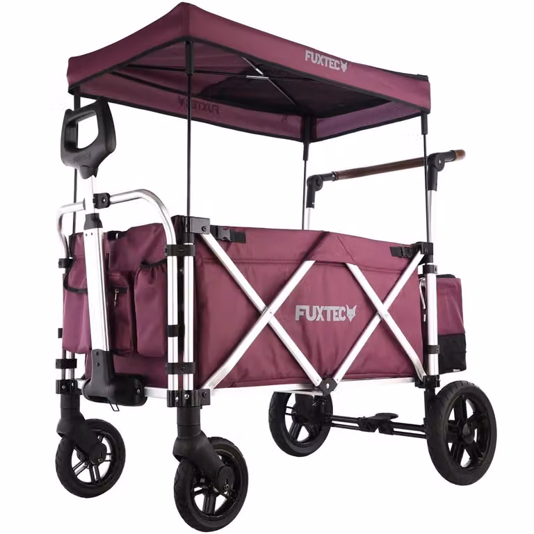 Carrello pieghevole/ carrozzina da passeggio da giardino da spiaggia FUXTEC CTL-900 PORPORA Purpur