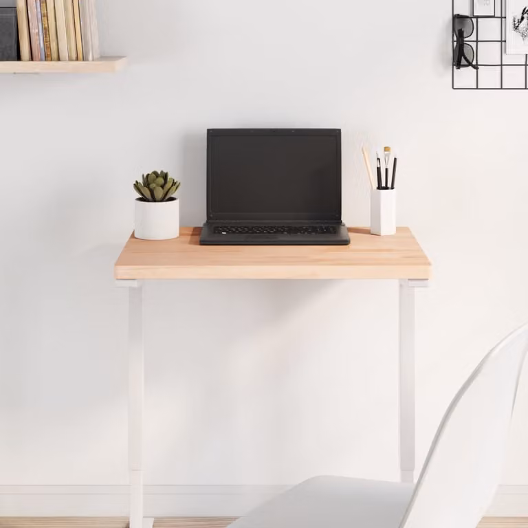 Piano Tavolo Rettangolare in Legno Massello di Faggio vidaXL L: 60 cm, P: 40 cm, H: 2,5 cm
