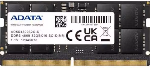 ADATA DDR5 4800 SO-DIMM 32GB AD5S480032G-S