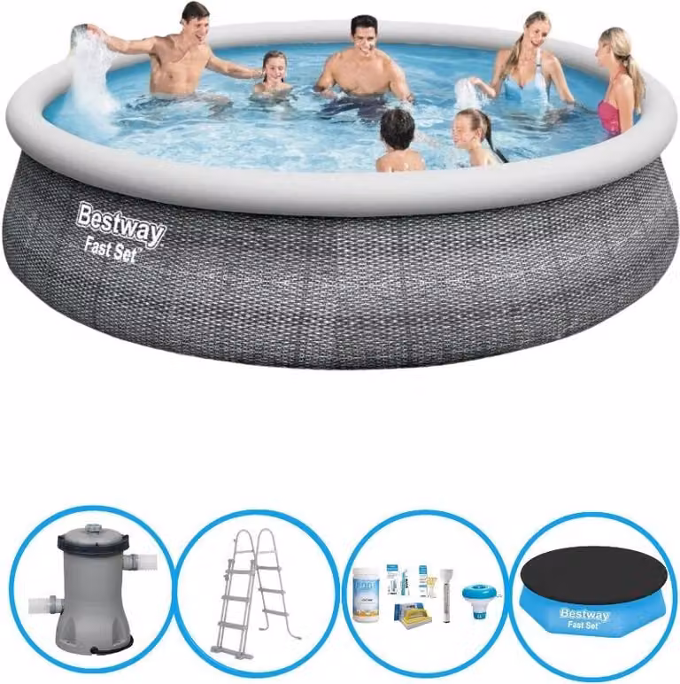 Set rapido per piscina Bestway - 457x107 cm - Pacchetto piscina