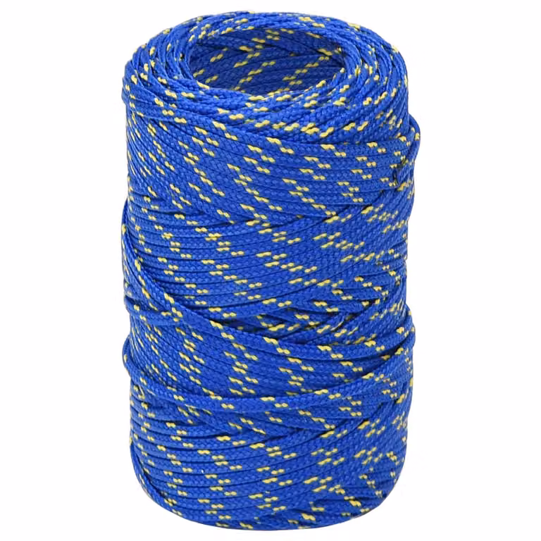 Corda multiuso vidaXL in plastica blu, diametro 2 mm, lunghezza 25 m, carico massimo 27 kg