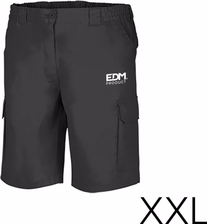Merchandising Bermuda nere taglia XXL serigrafia Edm