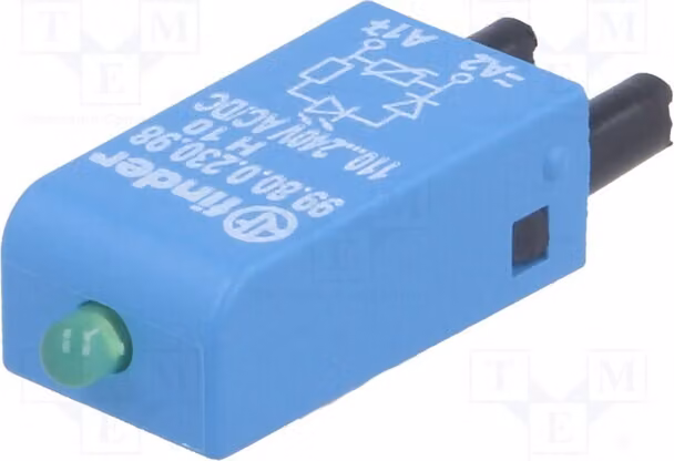 1 modulo di protezione 110/240VAC, 110/240VDC, codice prodotto 99.80.0.230.98, relè elettromagnetico