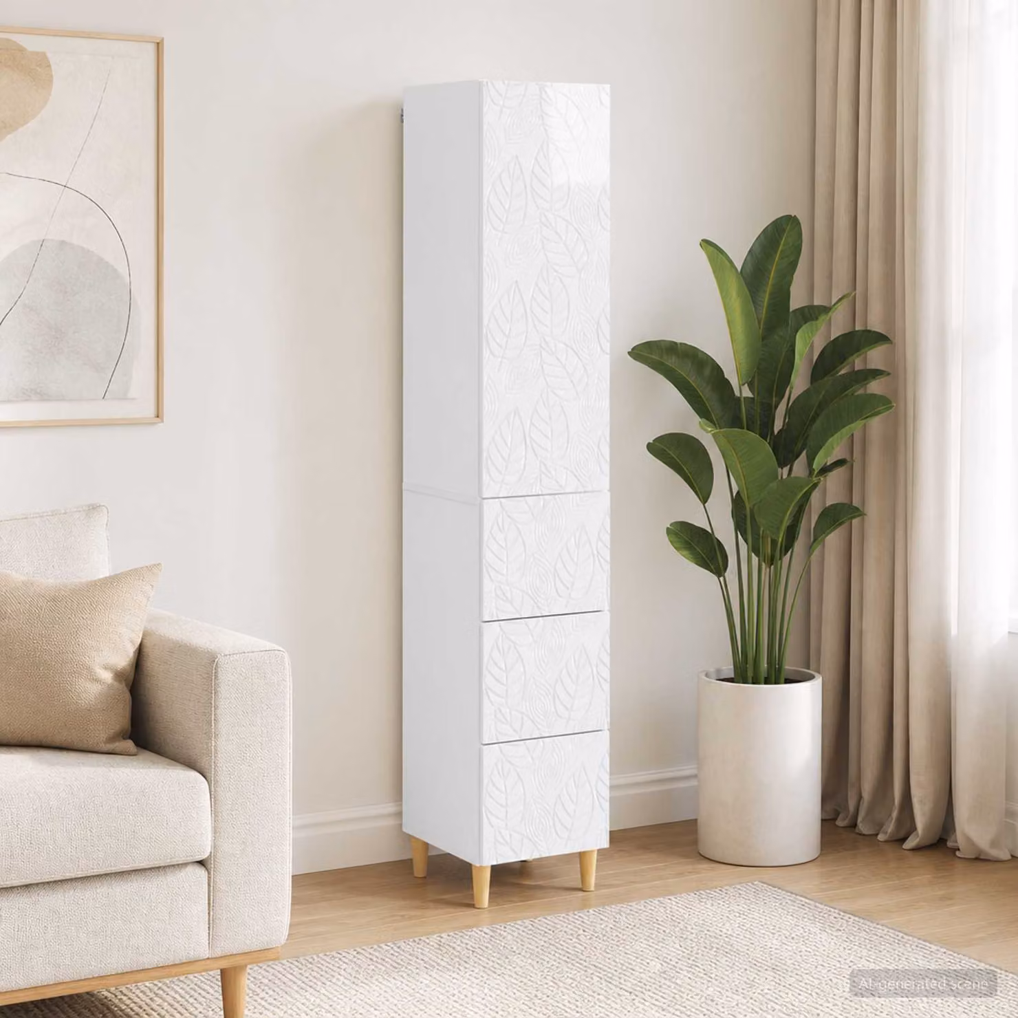 Set di 2 armadi bianchi lucidi vidaXL con ante e cassetti in MDF per ufficio o casa L/P/H: 33 x 34,5 x 90 cm