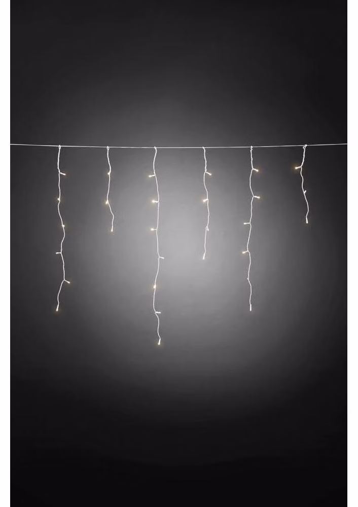 Tenda luminosa a LED, 80 LED bianchi caldi, 3 metri, grado di protezione IP44, con timer