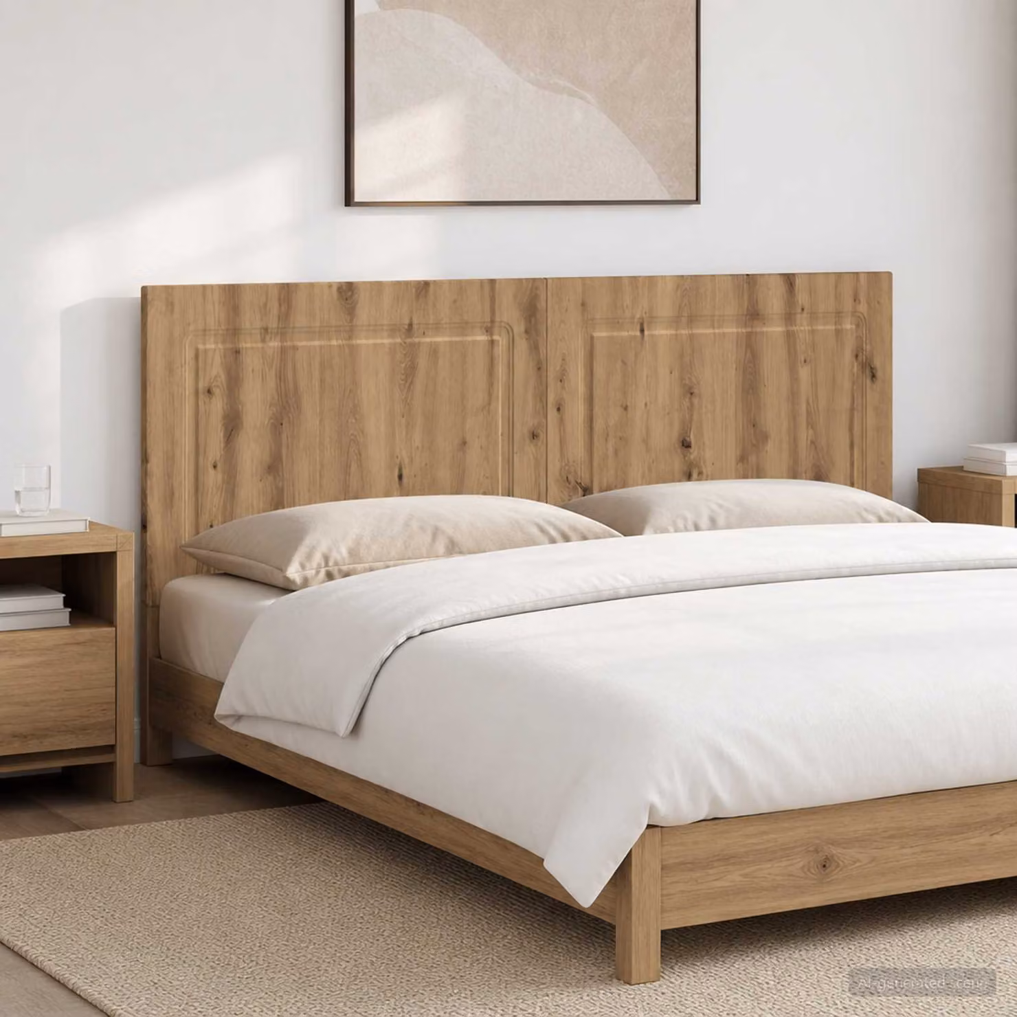 Testiera da muro moderna vidaXL UTRECHT in legno color rovere marrone