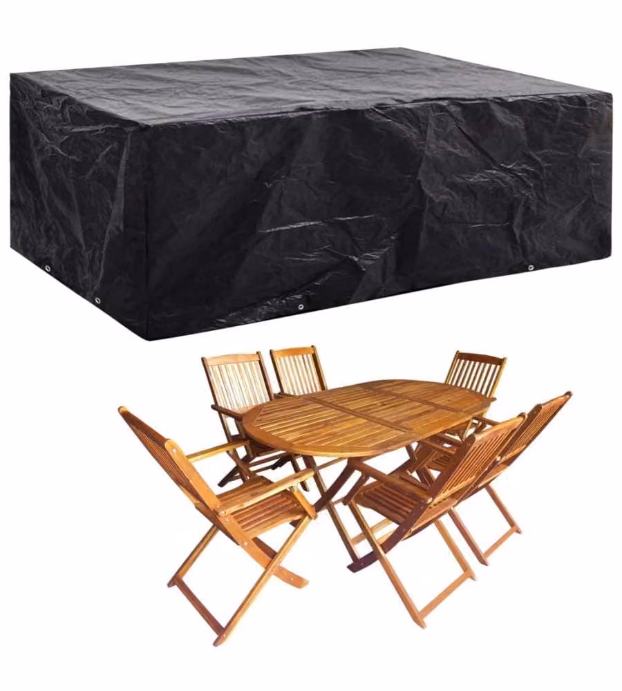 Coperture Arredi Giardino 2pz 8 Occhielli 242x162x100 cm