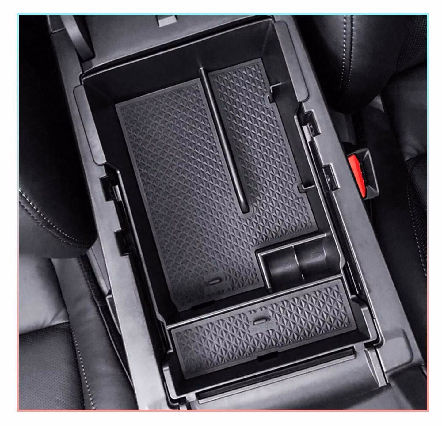 Contenitore portaoggetti per la console centrale, compatibile con Mazda 3 BP dal 2019 al 2025, realizzato in plastica ABS