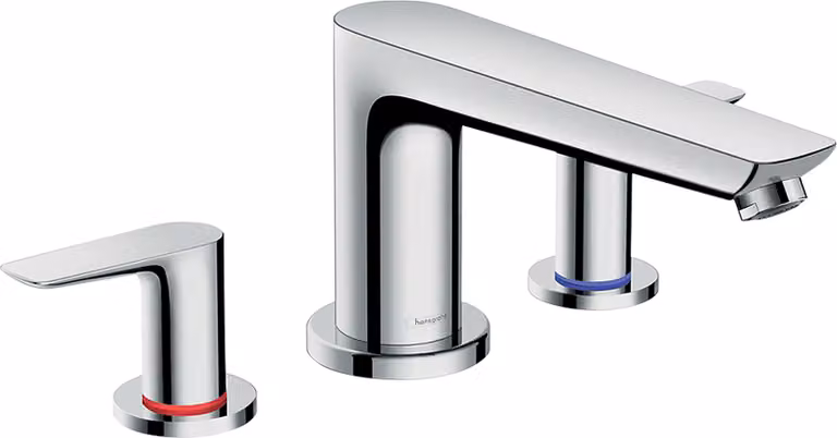 hansgrohe Talis E Mélangeur de bain à 3 trous, saillie 196 mm 0, 71747000, 71747000