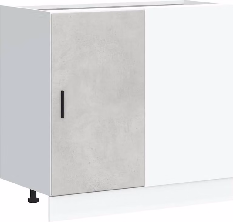 Mobile Base Lavello “Lyon” Grigio Cemento in Legno Multistrato