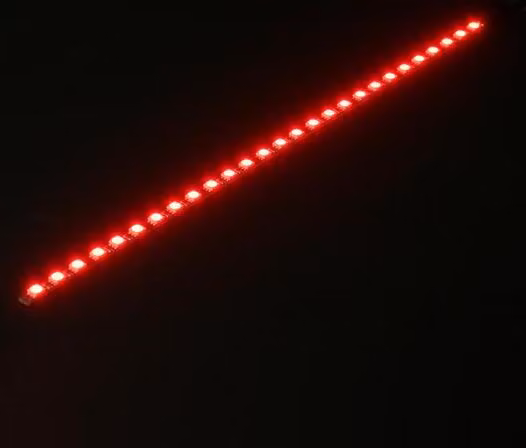 Nanoxia LED rigido 30 cm rosso