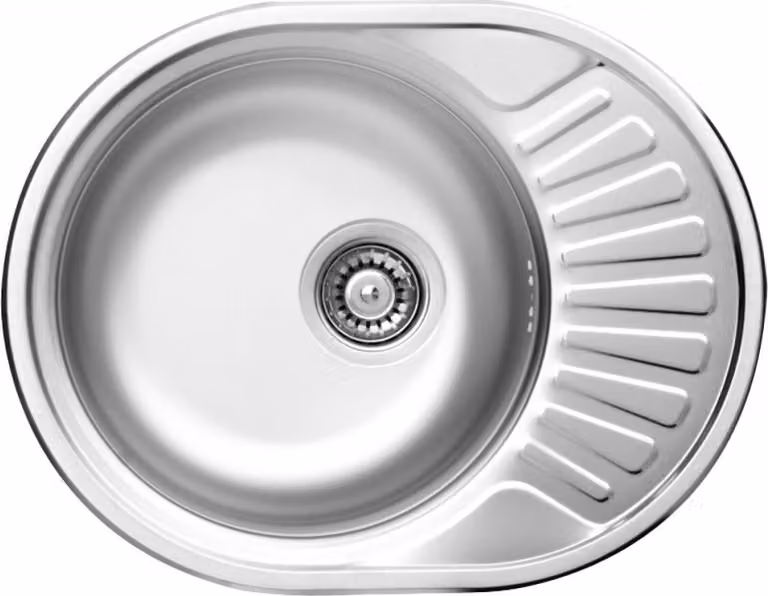 1-bowl steel sink with drainer