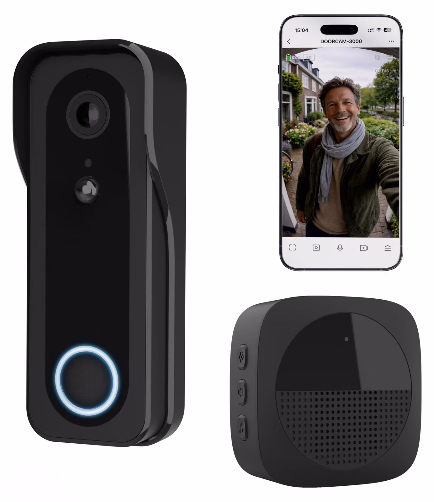 Videocitofono Trust con telecamera Chime 2K HD