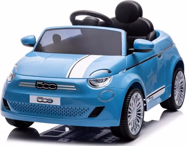 Macchina Elettrica per Bambini Fiat 500 Small con Batteria Ricaricabile 10,8V 3,1Ah Blu – 1