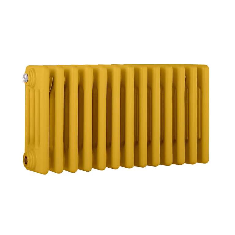 Radiatore Orizzontale a Colonne (4 Colonne) 300mm x 605mm - Giallo (Dandelion Giallo) - Regent