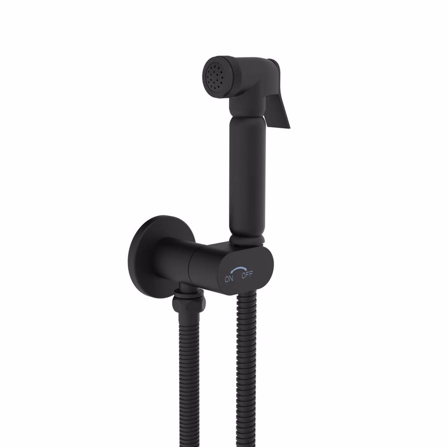 Set completo WC/bidet con doccetta SOHO con valvola di chiusura in nero opaco