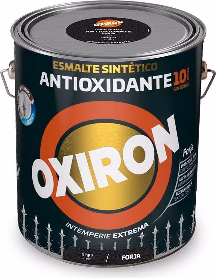 Oxiron forge smalto sintetico nero inox metallizzato 750ml titanio 5809031