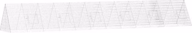 Gabbia per conigli in acciaio zincato argento CFW9217406 L: 650 cm, P: 100 cm, H: 85 cm