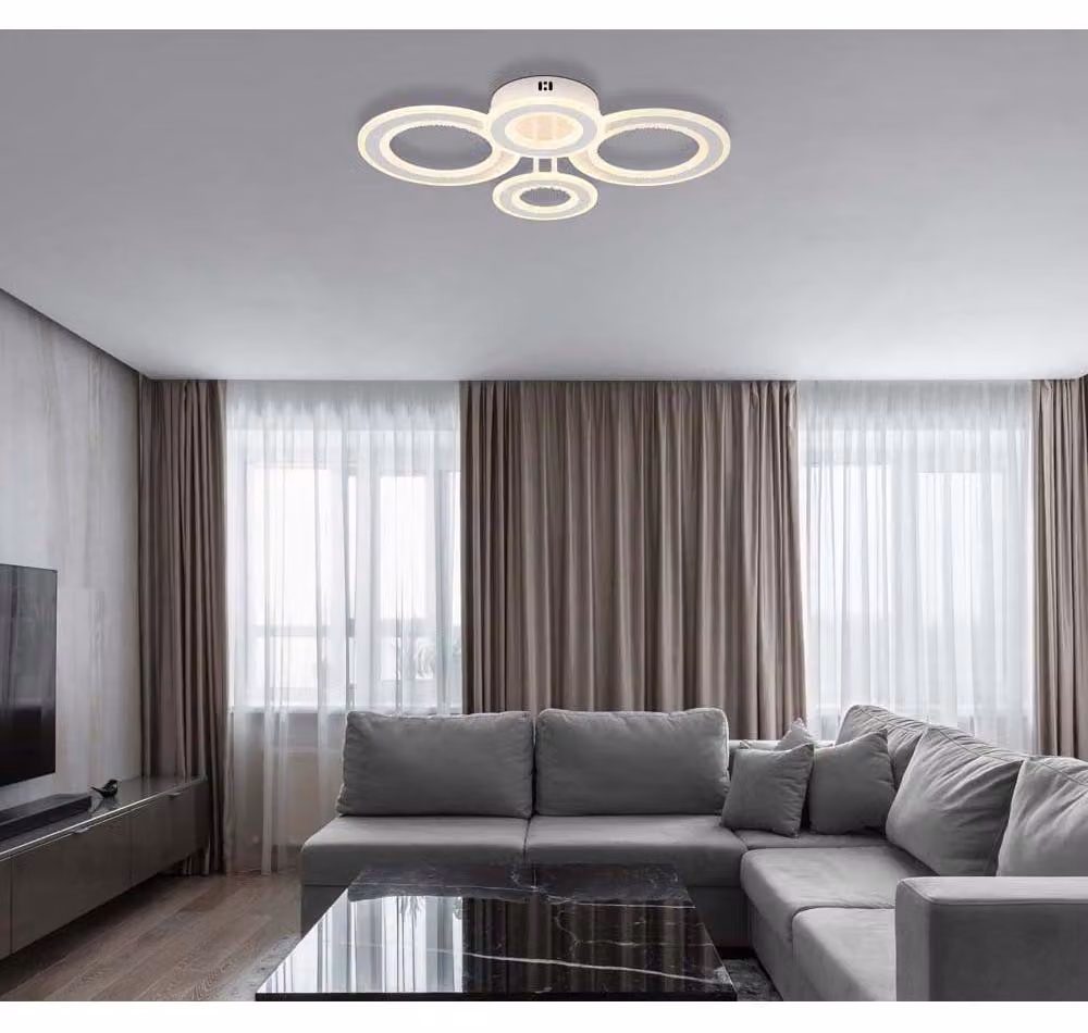 GLOBO Illuminazione Plafoniera ANTHONY LWH 59x42x12 cm bianco Lampada da soffitto