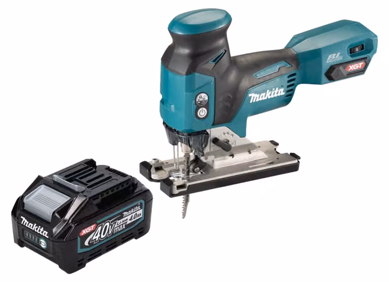 Makita JV 001 GM1 Seghetto alternativo a batteria 40 V max. 135 mm brushless + 1x batteria 4,0 Ah - senza caricabatteria
