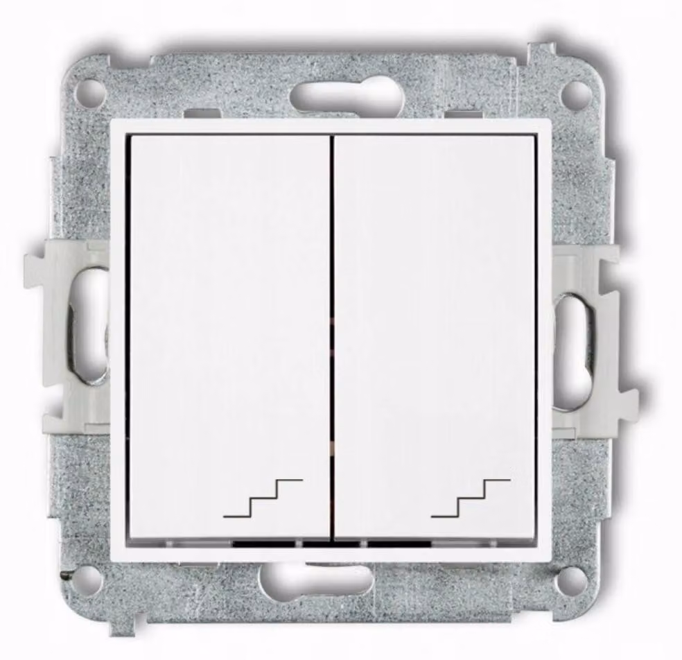 KARLIK ICON, interruttore bipolare, colore bianco opaco
