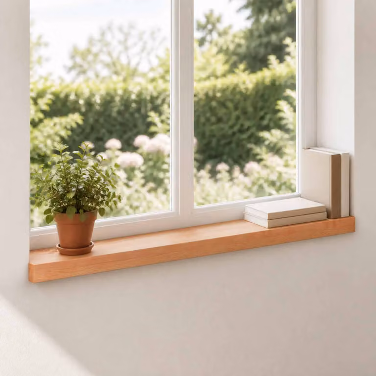 Set di 2 soglie per finestre vidaXL in legno color marrone, L 70 cm x P 15 cm x H 2 cm