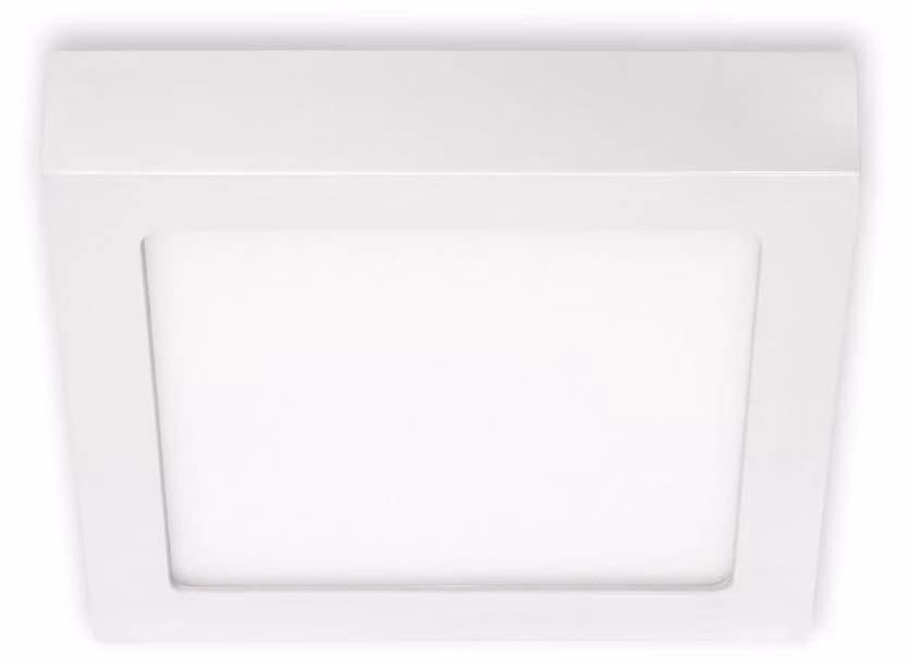 BRILONER FIRE Plafoniera LED, luce bianca neutra, design piatto, bianco, 17 x 17 x 3,2 cm