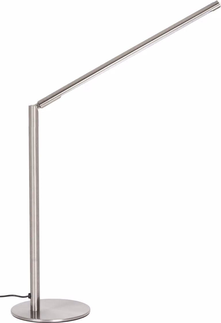 NOWA lampada da tavolo in metallo nichel opaco, LED