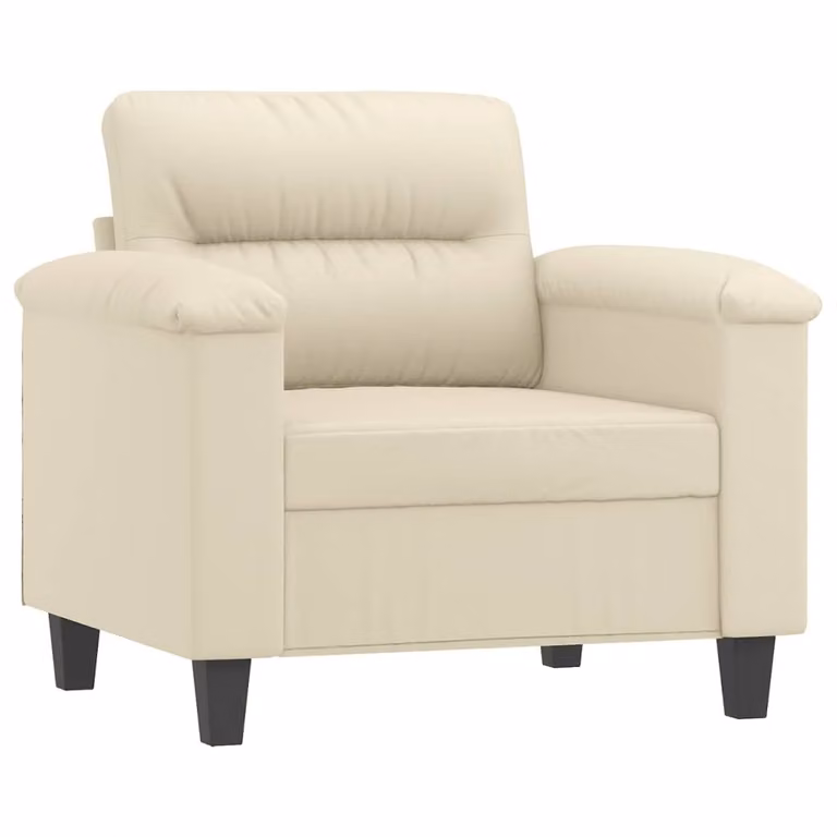 Poltrona Crema 60 cm in Pelle finta