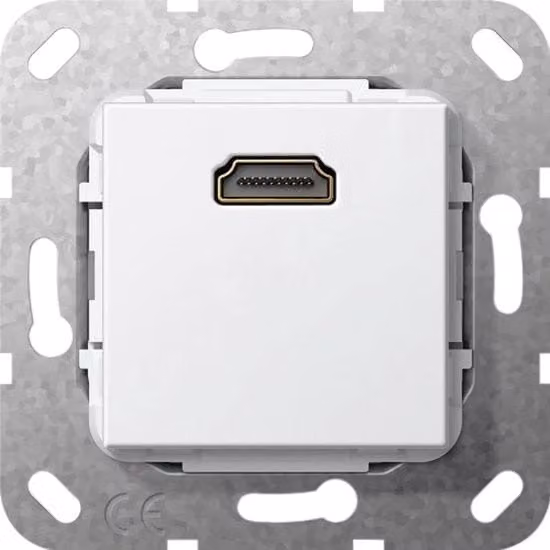 Interruttore Gira in plastica colore bianco