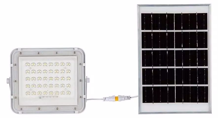 Lampada solare bianco neutro, 800 lumen, 4000 K, batteria 3,2V 6Ah, resistente all'acqua