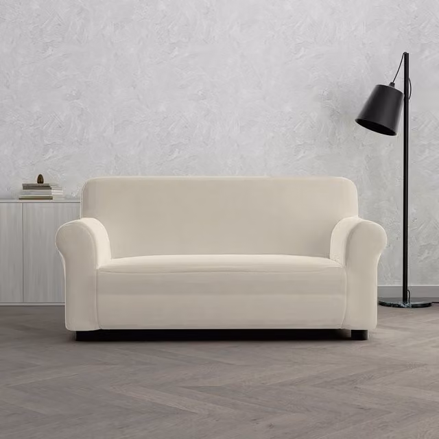 Copridivano elasticizzato 2 posti Dahlia Datex panna