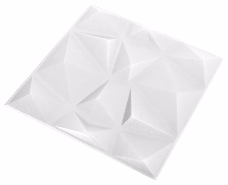 Pannelli da parete 48 pcs Bianco Diamante 50 x 50 cm