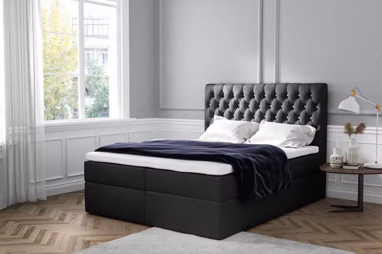 Boxspringbett Doppelbett Ehebett Bettgestell Bett Polsterbett Betten 180x200cm