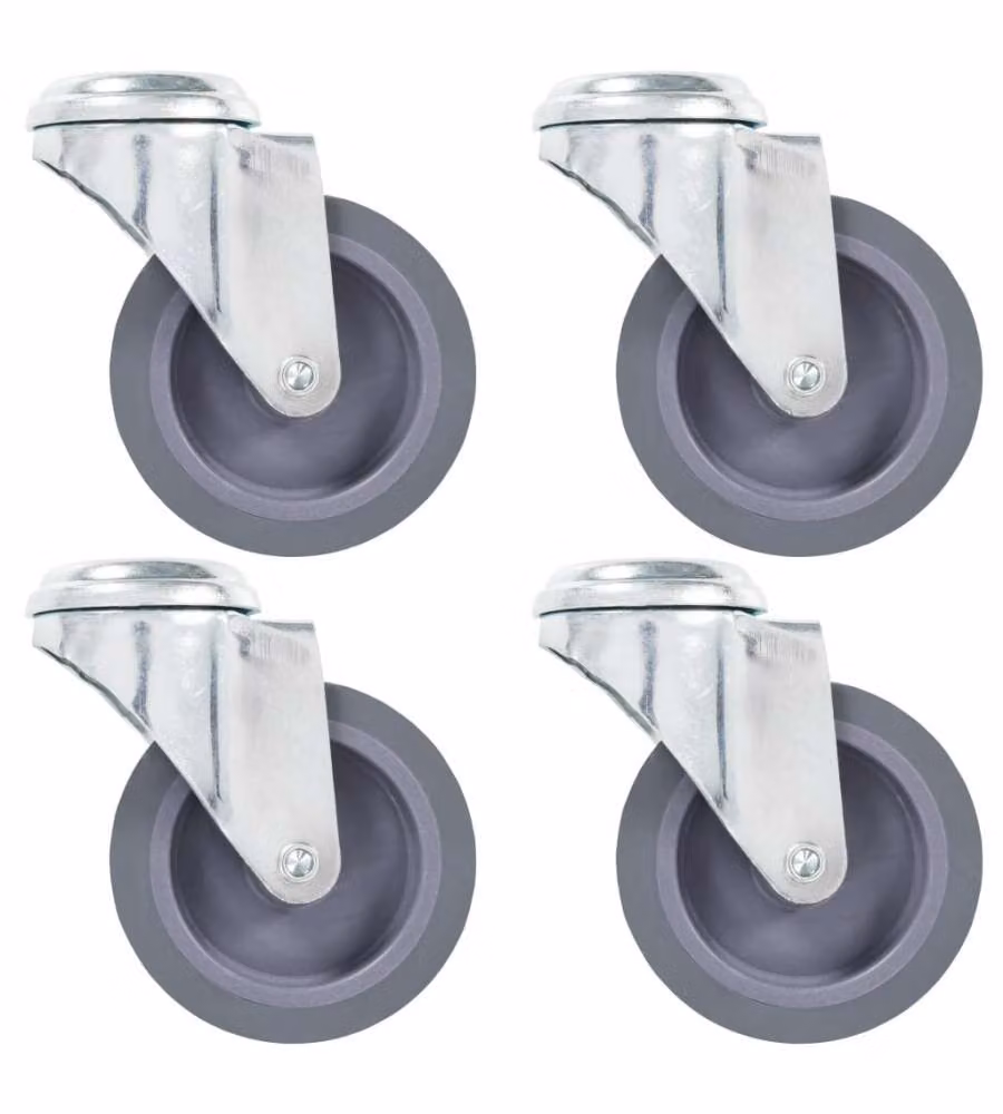 Ruote Girevoli con Foro per Bullone 16 pz 75 mm 277853