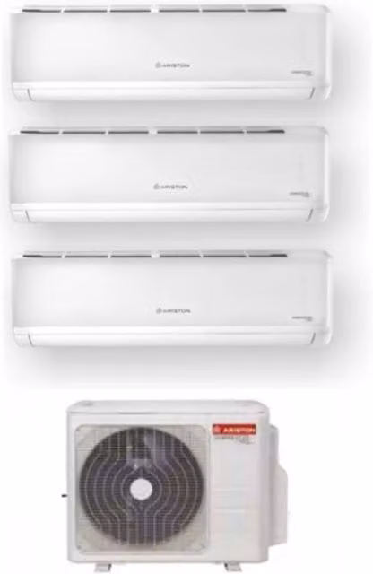 Condizionatore Trial Split Ariston Aly Plus 9+9+12 Bianco con Wi-Fi Opzionale