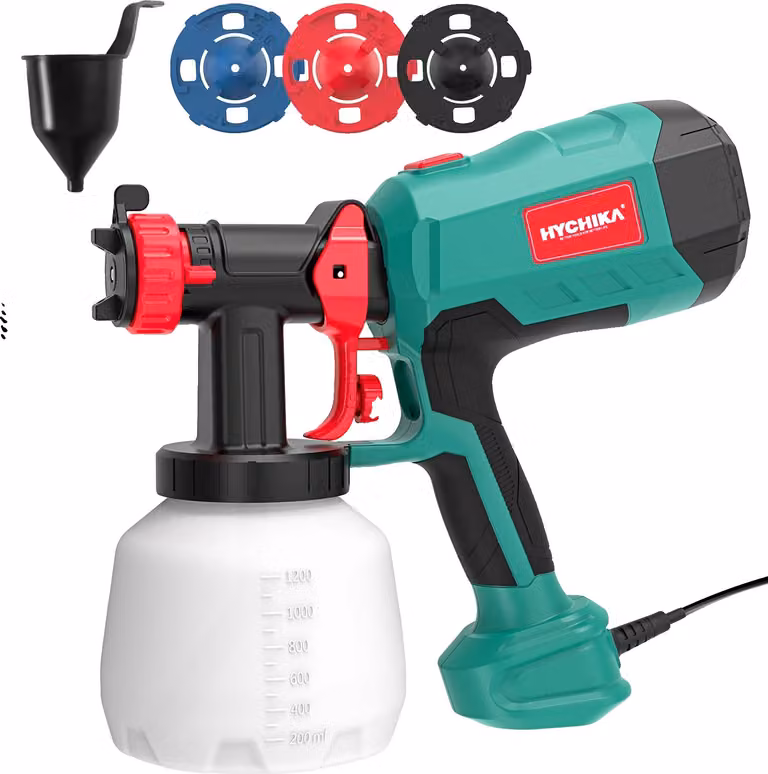 Pistola a spruzzo, potenza 600W, volume contenitore 1200ML, oro, spina Eu