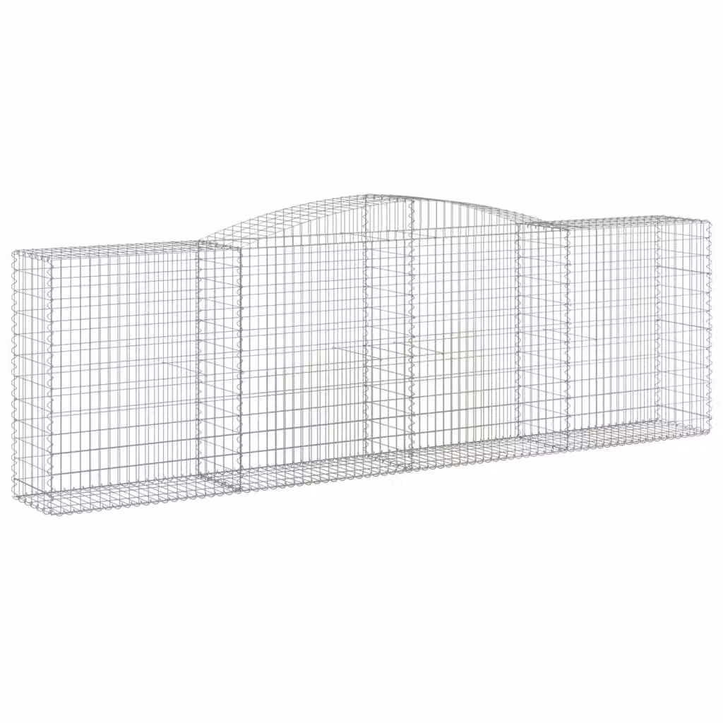 Cesto Gabbione ad Arco 400x50x120/140 cm Ferro Zincato