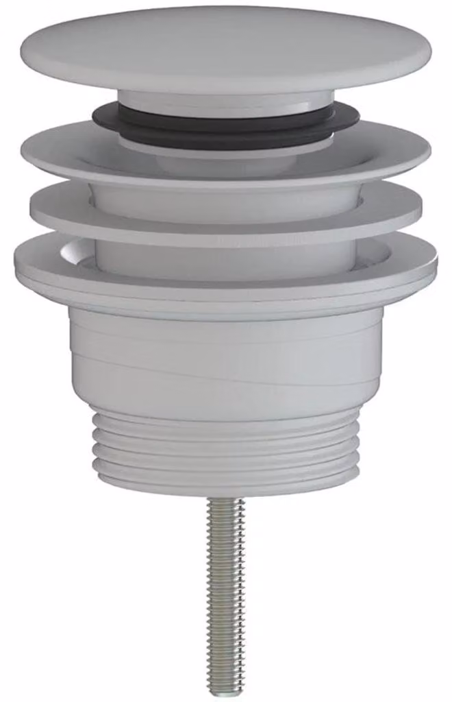 CERANO - Sifone per lavabo - 5/4" click-clack - universale - plastica - bianco opaco
