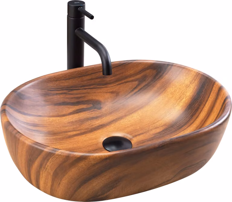 Lavabo da Appoggio Rea Amelia Wood Matt