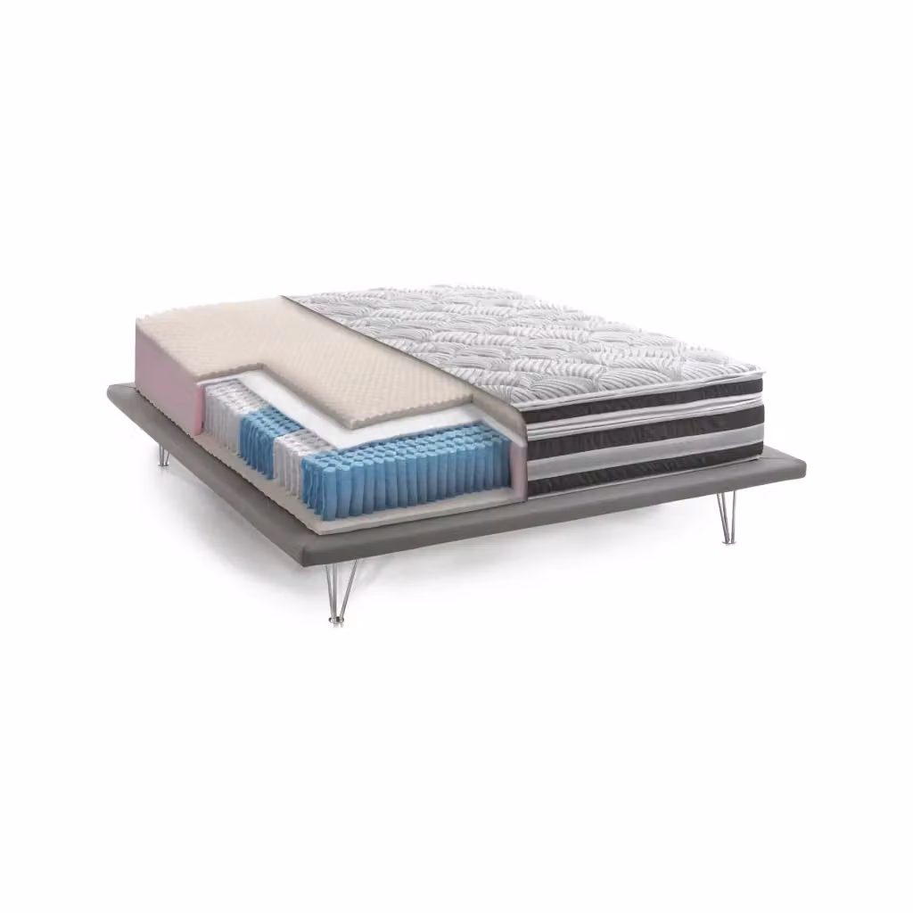 Materasso Singolo Ibrido Charles di Talamo Italia, Bianco, L/P/H: 190 x 80 x 32 cm – 2