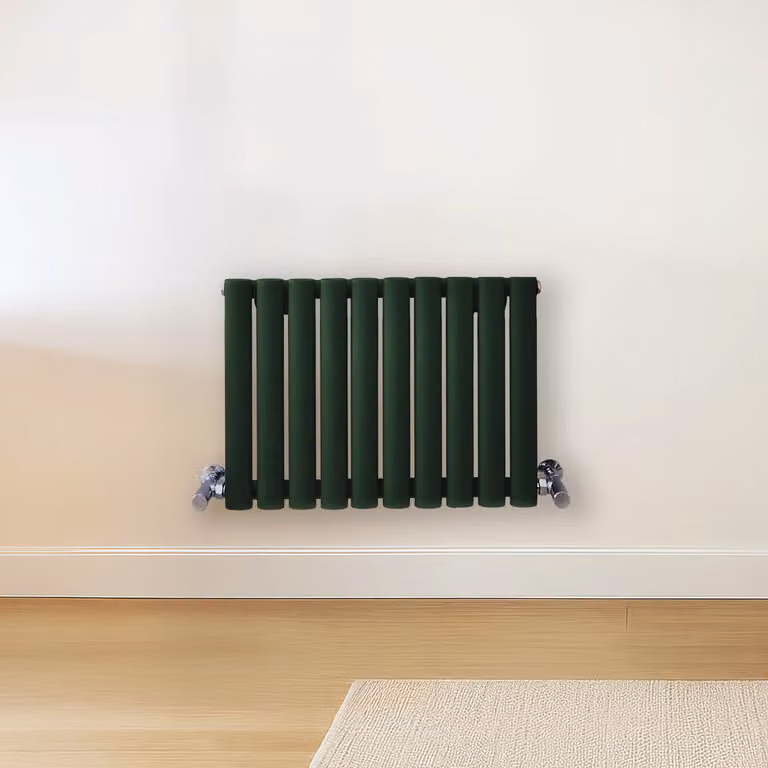 Radiatore di Design Orizzontale Verde (Evergreen) - 400mm x 590mm - Pannello Doppio  - Revive