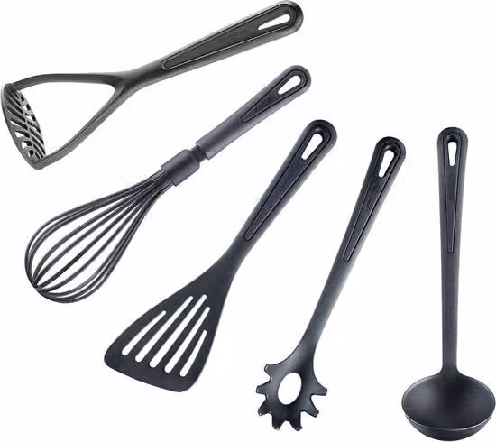 Schiumaio Westmark Gentle in plastica e silicone nero, lavabile in lavastoviglie e non abrasivo