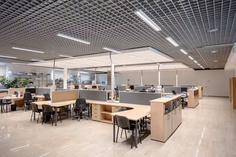 Lampada a soffitto LEDVANCE, adatta per applicazioni singole o per sistemi di illuminazione a nastro, con funzione di illuminazione di emergenza | LINEAR INDIVILED DIRECT EMERGENCY | LN INDV D 1500 25 W 3000 K EM