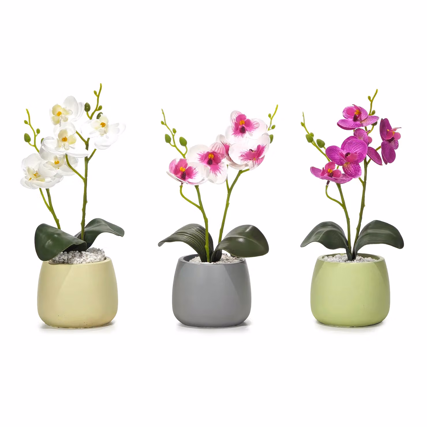 Orchidea Artificiale Decorativa VESTIAMO CASA con Vaso e Spray Profumato 30 ml – 2