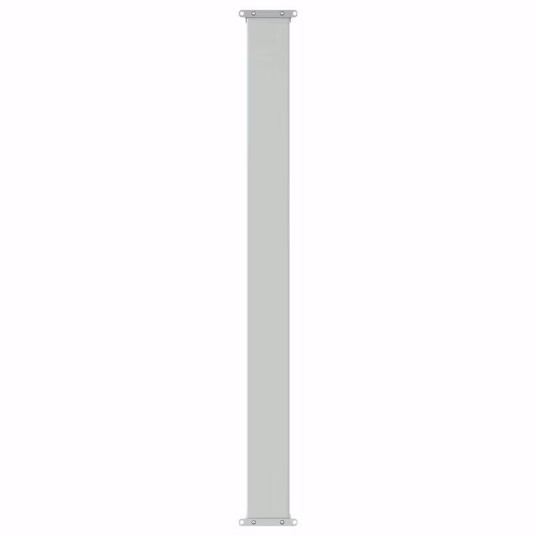 Tenda laterale retrattile rettangolare vidaXL in poliestere e acciaio, beige o grigio, L: 500 cm, H: 100 cm