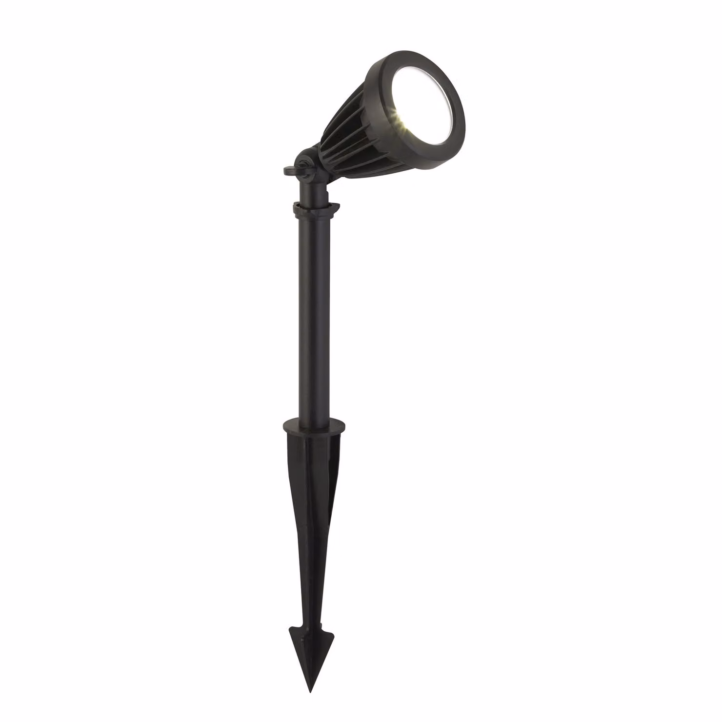 Faretto Picchetto Moderno Spikey Alluminio Nero Vetro Trasparente Led 12W 5000K