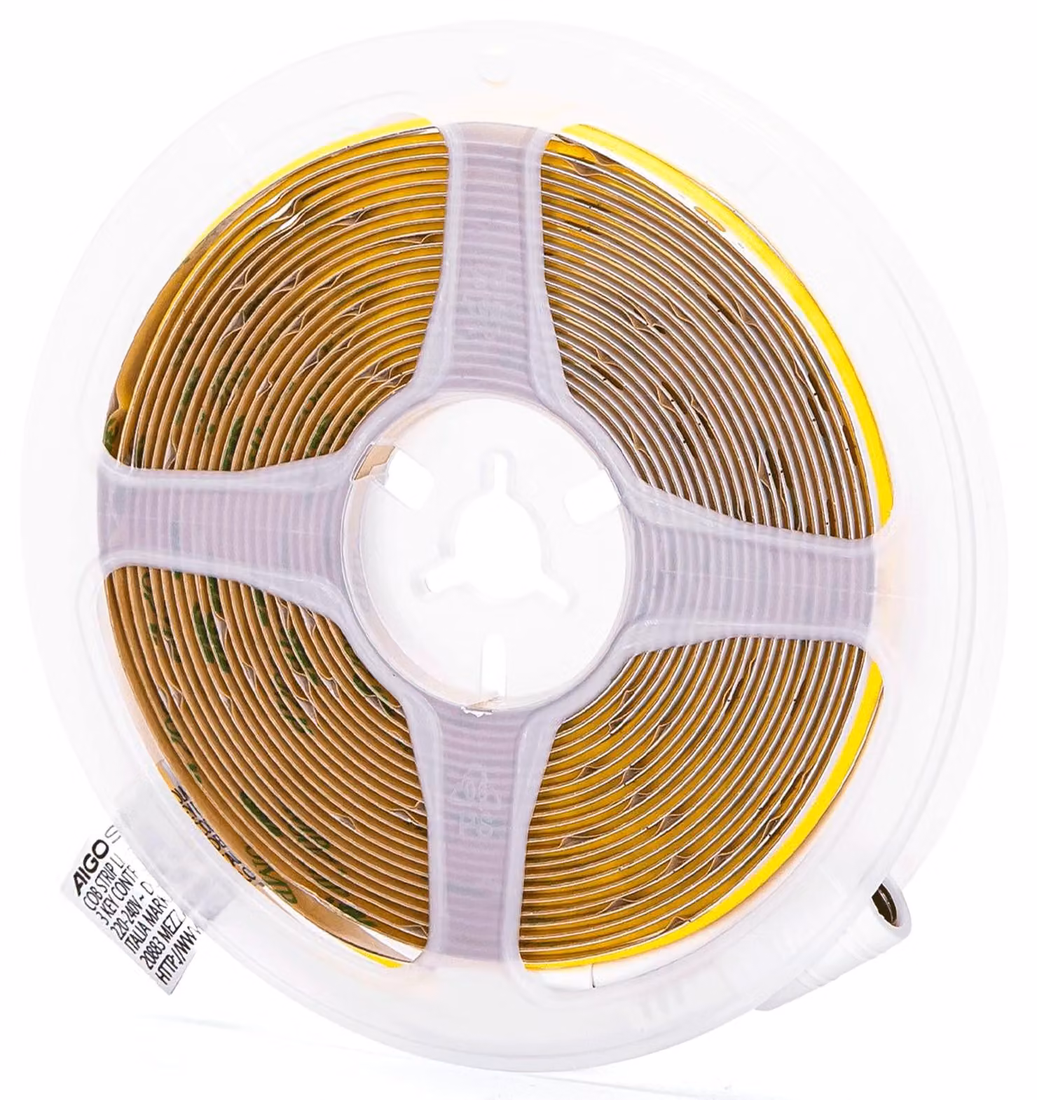 Catena luminosa a LED, 5 metri, tecnologia COB, bassa tensione, luce bianco caldo