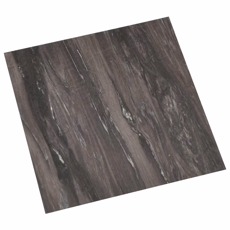 Plance per pavimentazione autoadesive vidaXL effetto legno grigie in plastica L: 30,5 cm, P: 30,5 cm, H: 0,51 cm